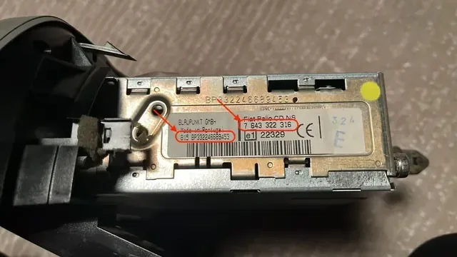 Görsel 3: Fiat Linea Bosch/Blaupunkt CD Çalar Etiketi