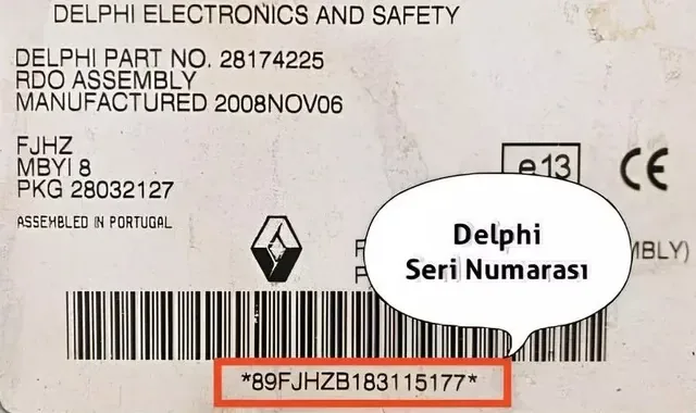 Volvo Teyp Kodu Girme ve Onaylama Ekranı
